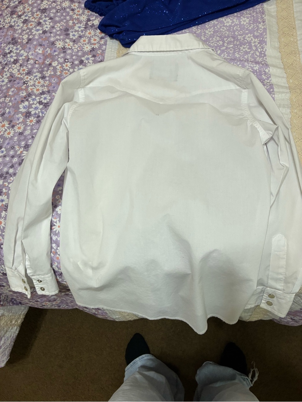 Classic White wrangler button up